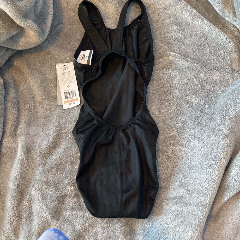 Speedo Racing Suit Black - Picture 2 of 5